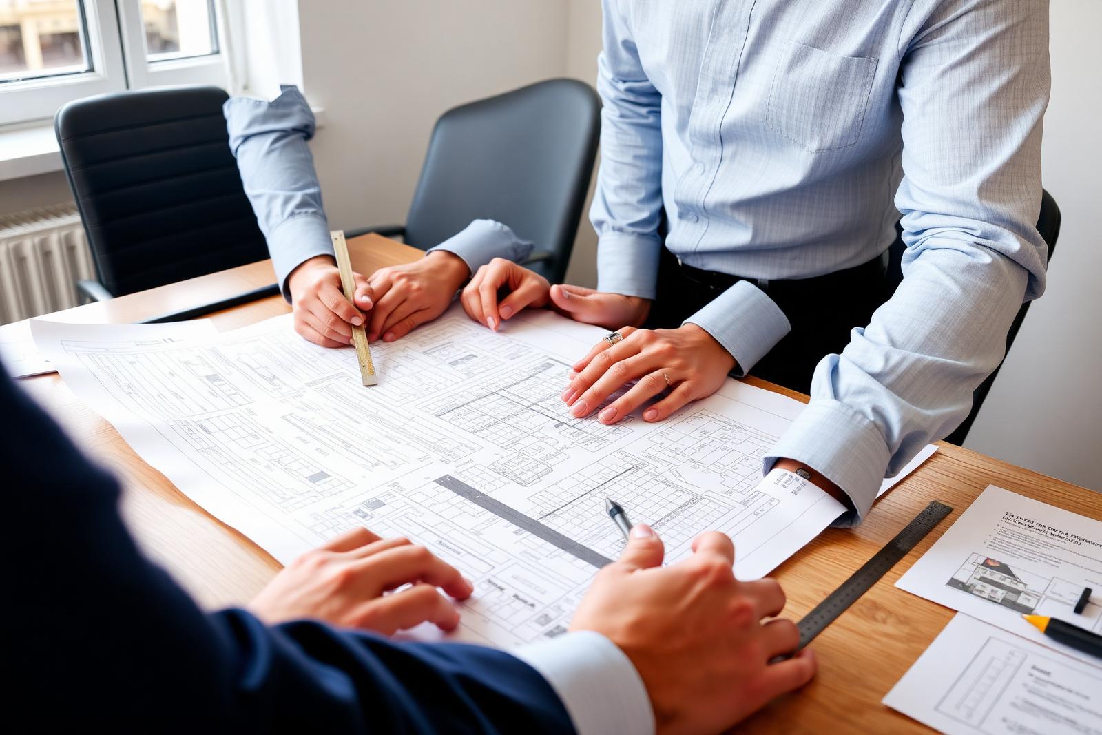 Reviewing building regulation drawings